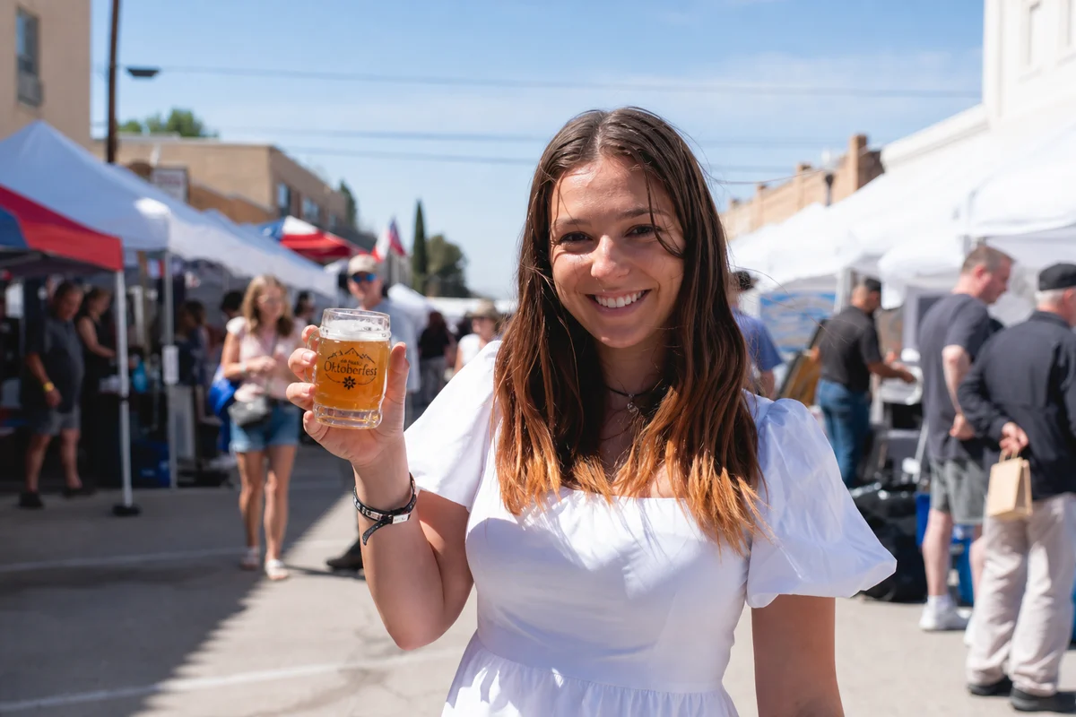 Alpine Oktoberfest festival grounds in downtown Alpine, Texas